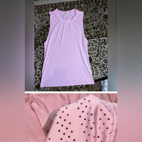 ZYIA Tops - Zyia active perforated muscle tank pink sz medium